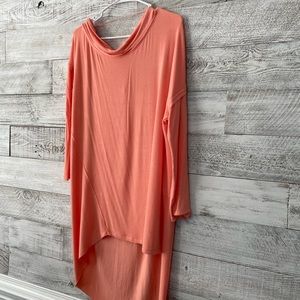 Free People Grapevine Tunic in CORAL size Medium- NEW WITH TAGS